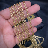 Cadena Cubana 7.2gr/60cm Oro Amarillo +0