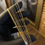 Cadena Veneciana 0.95gr / 50cm / 0.7mm Oro Amarillo +3