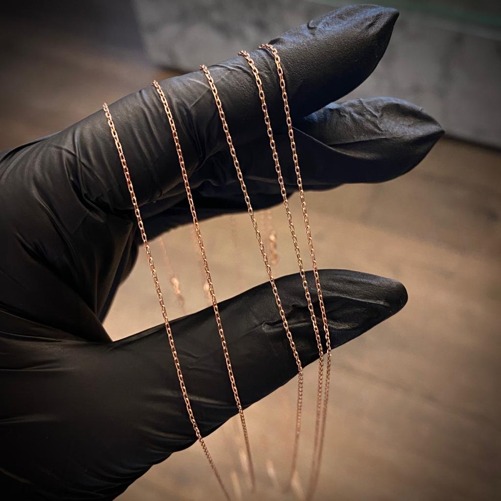 Cadena Aro Seguido 1.4gr / 45cm / 0.7mm Oro Rosa +3