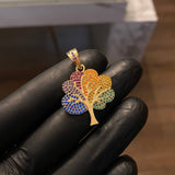 Dije Arbol 5gr / 3.5cm Circones Colores Oro Amarillo*
