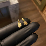 Dije Virgen Milagrosa 0.5gr / 1.6cm Diamantado Oro Amarillo