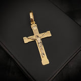 Dije Cristo 2.2gr/4.8cm Dos Oros Blanco Amarillo*
