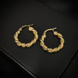Candongas Serpiente 2.55gr/2cm Trenza Oro Amarillo
