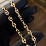 Pulso Rustico GC CT 5.7gr / 21.5cm Rayado Diamantado Cauchos Negros Oro Amarillo*