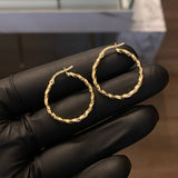 Candongas 1.45gr / 2.3cm Diamantadas Oro Amarillo Yudi*