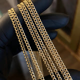 Cadena Cubana 2.95gr / 40cm Oro Amarillo +1