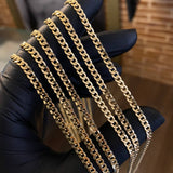Cadena Cubana 5.6gr / 50cm / 2.9mm Oro Amarillo +0