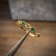 Anillo Ovalos Esmeralda 1.7gr-T6 28pts Oro Amarillo (Joya)