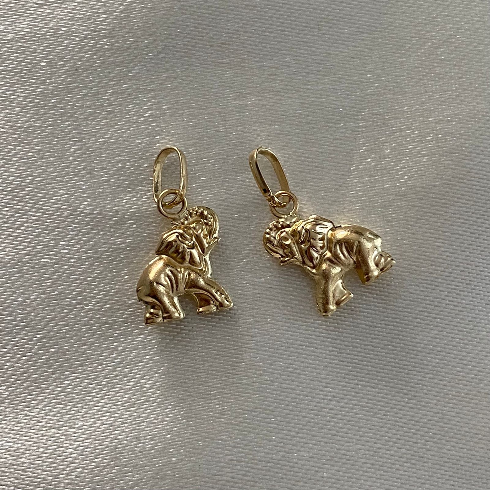 Dije Elefante 0.55gr/1.7cm Soplado Oro amarillo