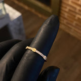 Anillo CT de Orion 2.2gr T7 Circones Blancos Oro Amarillo*