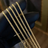 Cadena Escalera 1.85gr / 45cm Oro Amarillo +3