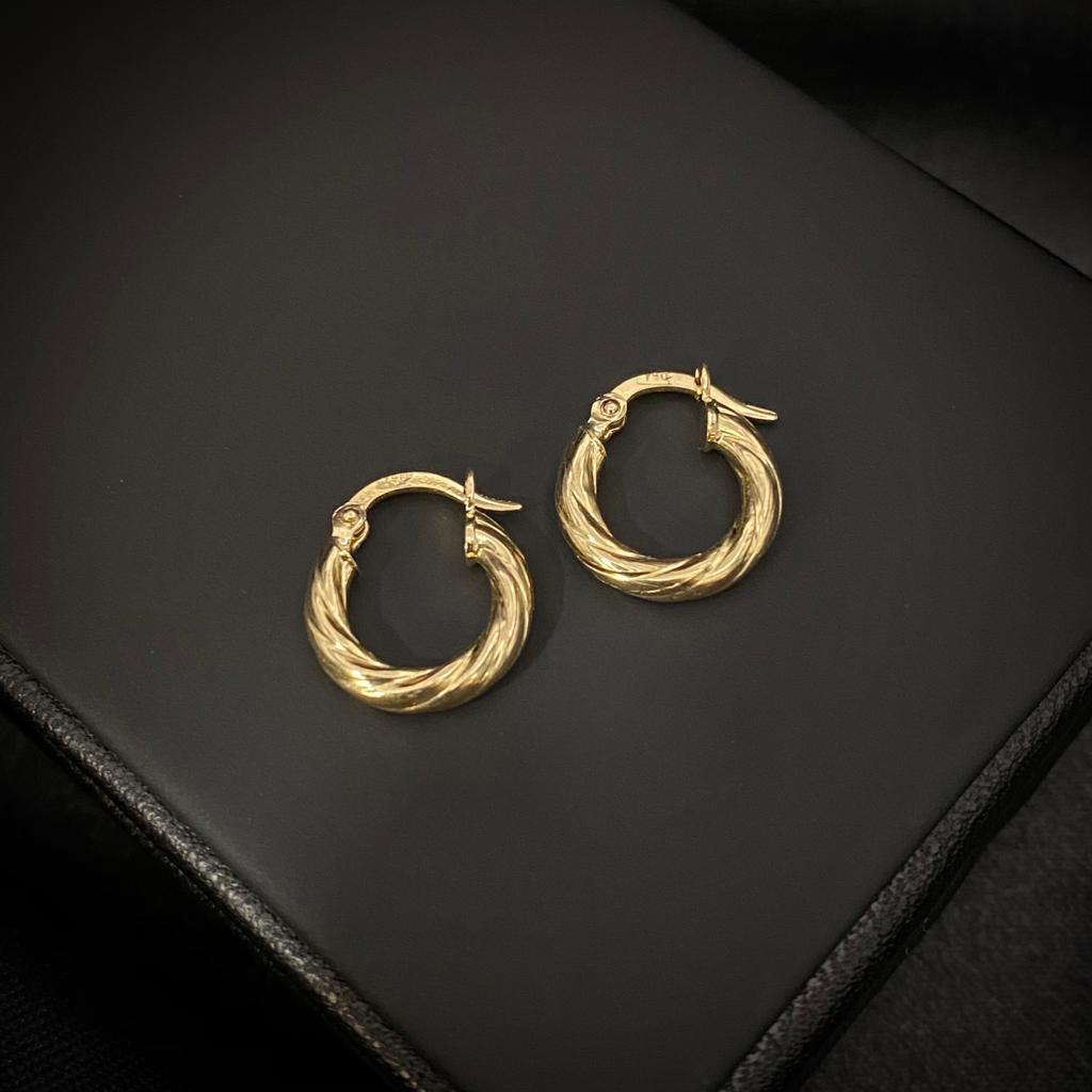 Candongas Espiral 1.35gr/1.3cm Oro Amarillo