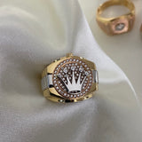 Anillo Corona Rx 10.85gr - T10 Tres Oros
