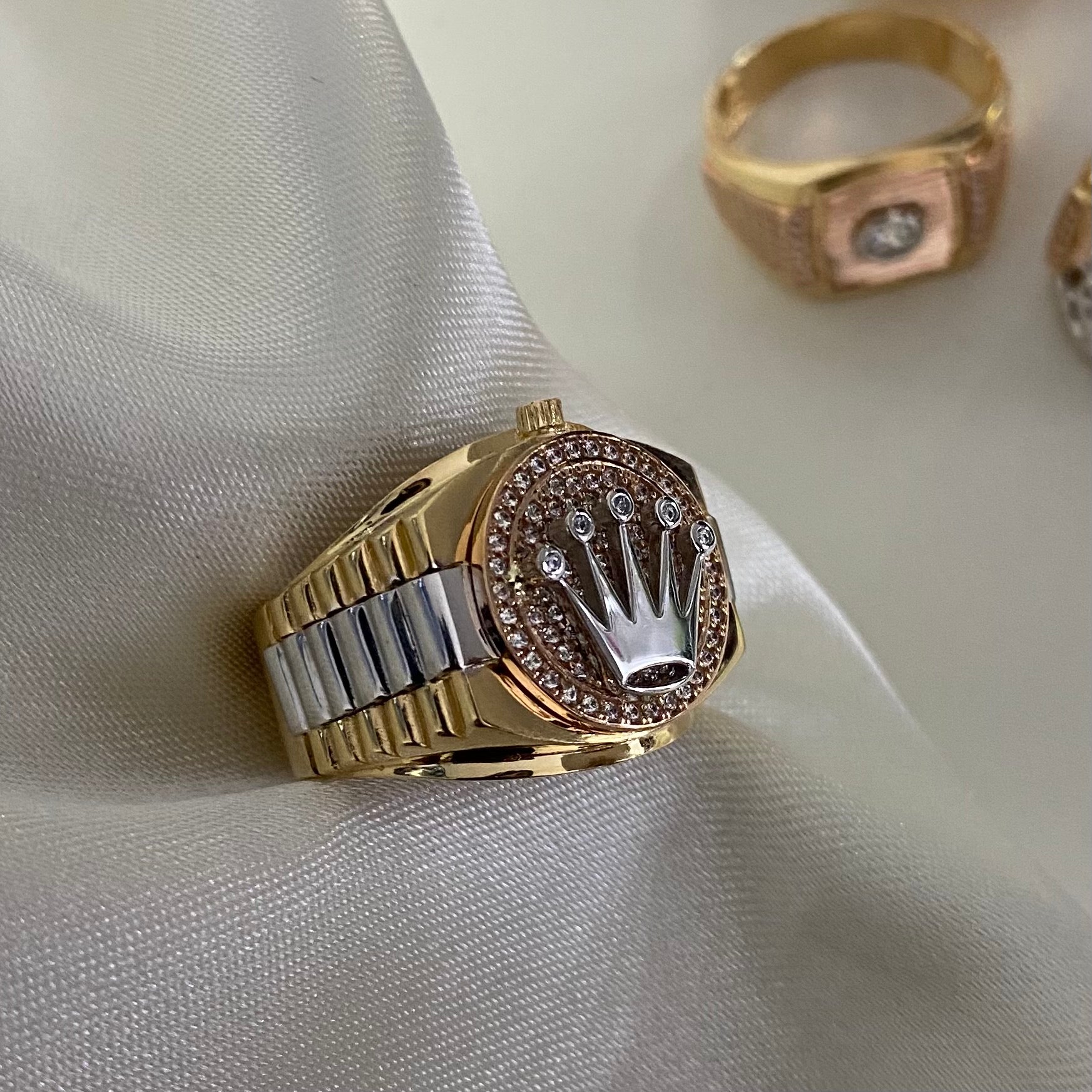 Anillo Corona Rx 10.85gr - T10 Tres Oros