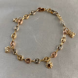 Pulso Gc 4.5gr/18.5cm Decorado "Oso-Sol-Mariposa-Estrella" Tres Oros