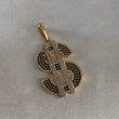 Dije Signo Dolar 7.0gr/4cm Dos Oros Circones