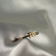Anillo Fe T4 1/2 - 1.2gr Oro Amarillo Circones Blancos