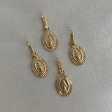 Dije Virgen Milagrosa 0.45gr Diamantada Oro Amarillo*