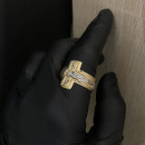 Anillo Cristo 4.3gr-T12 Cruz Dos Oros
