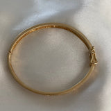 Pulso Aro CT 8.85gr/17cm Circones Blancos Oro Amarillo