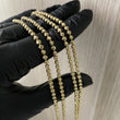 Cadena Militar Luna 17,5gr/50cm Diamantada Oro Amarillo