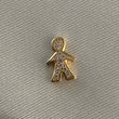 Herraje Niño 0.8gr/1cm Silueta Circones Blancos Oro Amarillo
