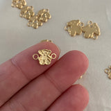 Herraje Oso TS 0.3gr/1.2cm Arenado Oro Amarillo