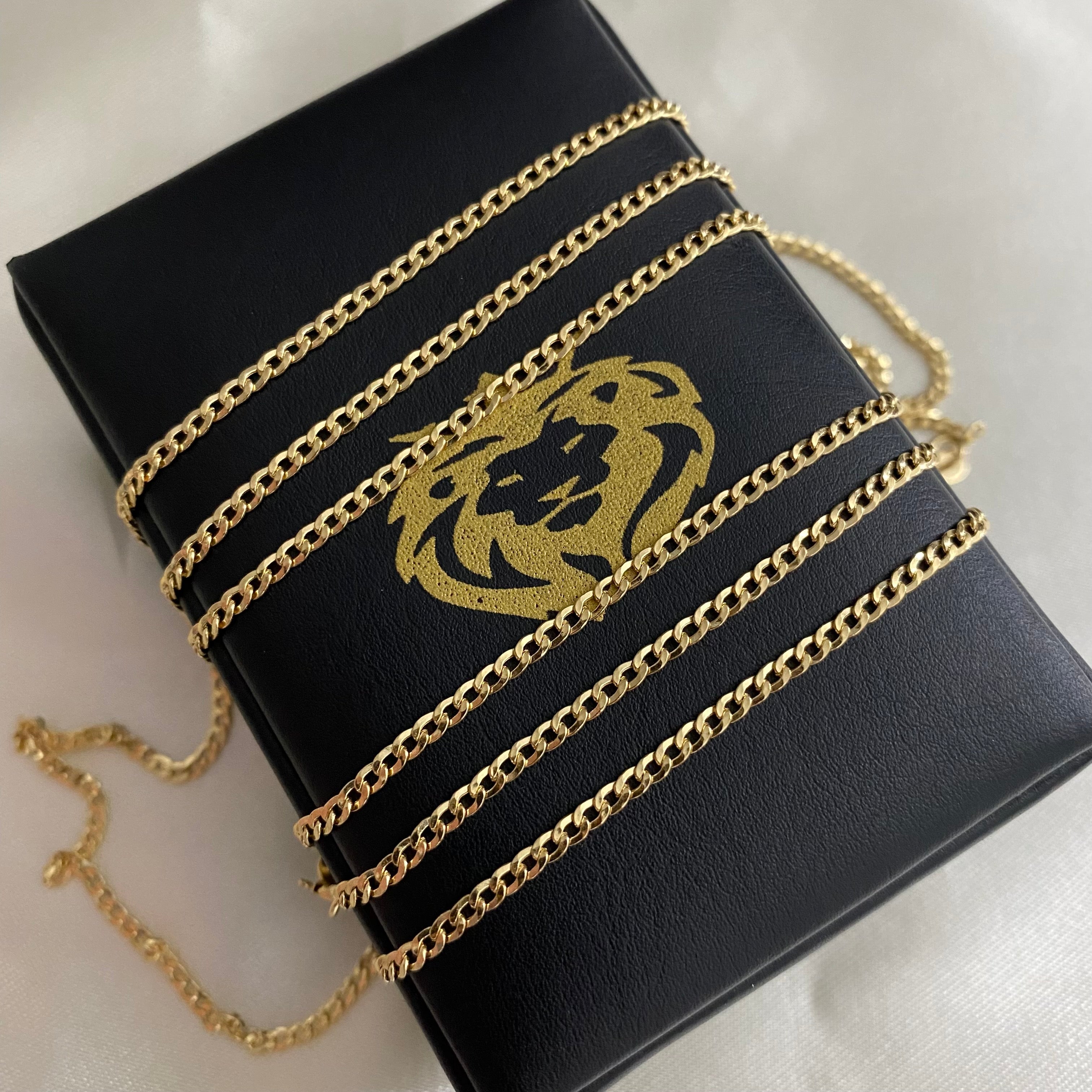 Cadena Cubana 3.5gr/50cm Oro Amarillo