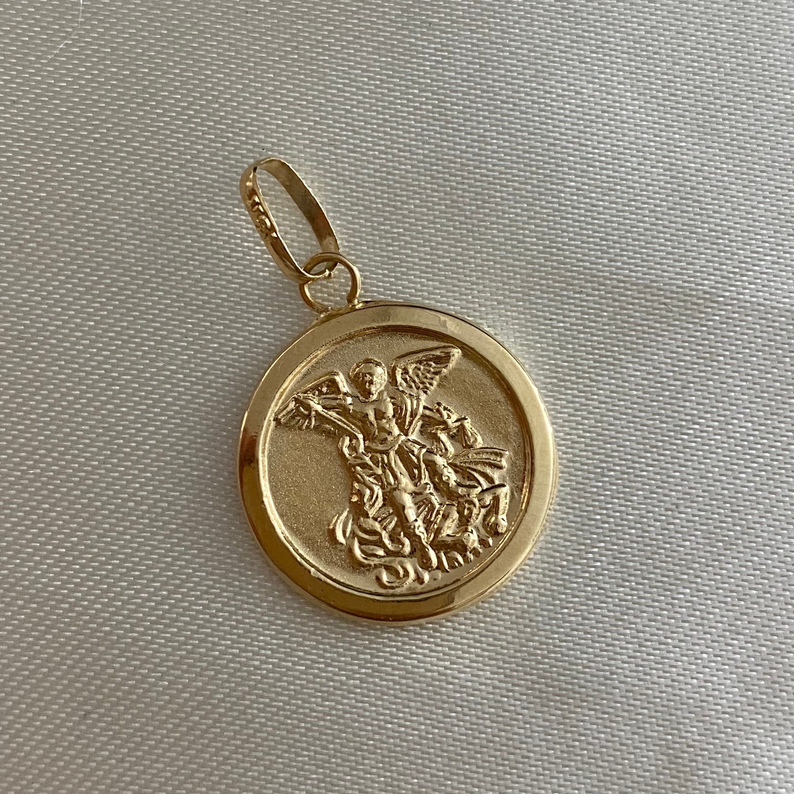 Dije San Miguel 1.75gr/2.8cm Oro Amarillo Circulo