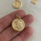 Dije San Miguel 1.75gr/2.8cm Oro Amarillo Circulo