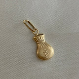 Dije Bolsa Dinero 0.6gr Oro amarillo