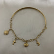 Pulsera Casandra 3.7gr «Sol-Cruz-Corazon-Luna» Oro Amarillo