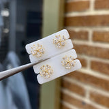Topos Flor 1.1gr Circones Blancos Oro Amarillo*