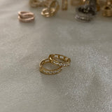 Candongas 1.4gr/1.1cm Oro Amarillo Circones Blancos