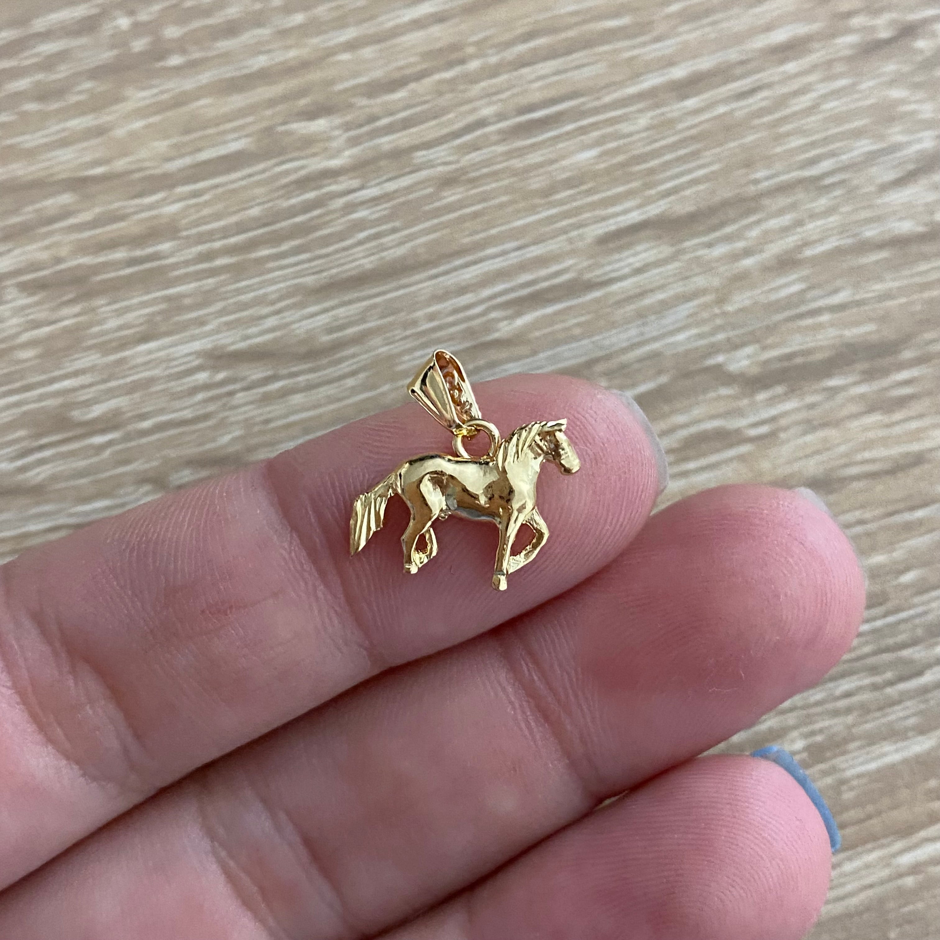 Dije Caballo 0.85gr Silueta