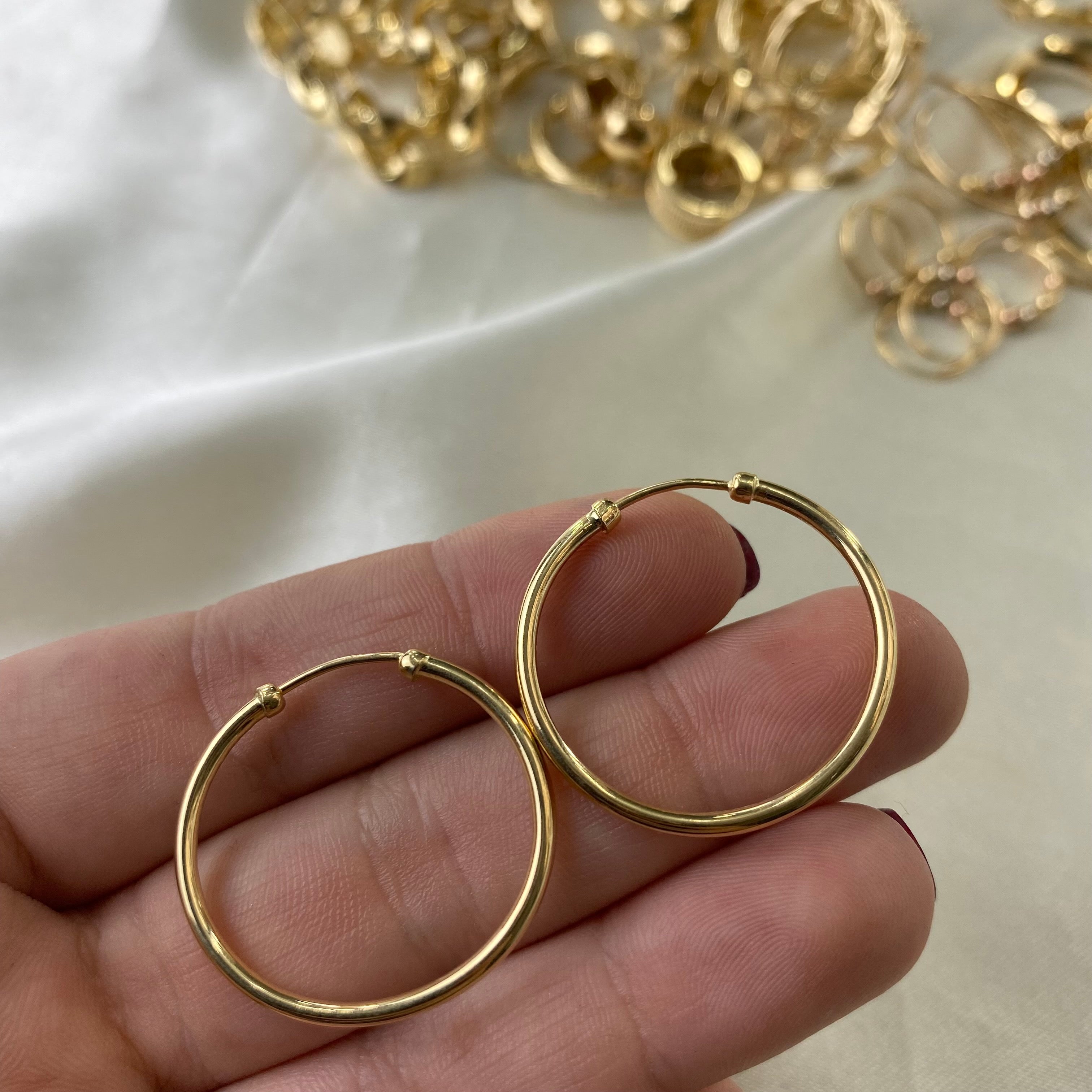 Candongas Lisas 2.15gr/2.8cm Oro Amarillo