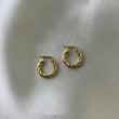 Candongas 1.35gr/1.3cm Espiral Oro Amarillo
