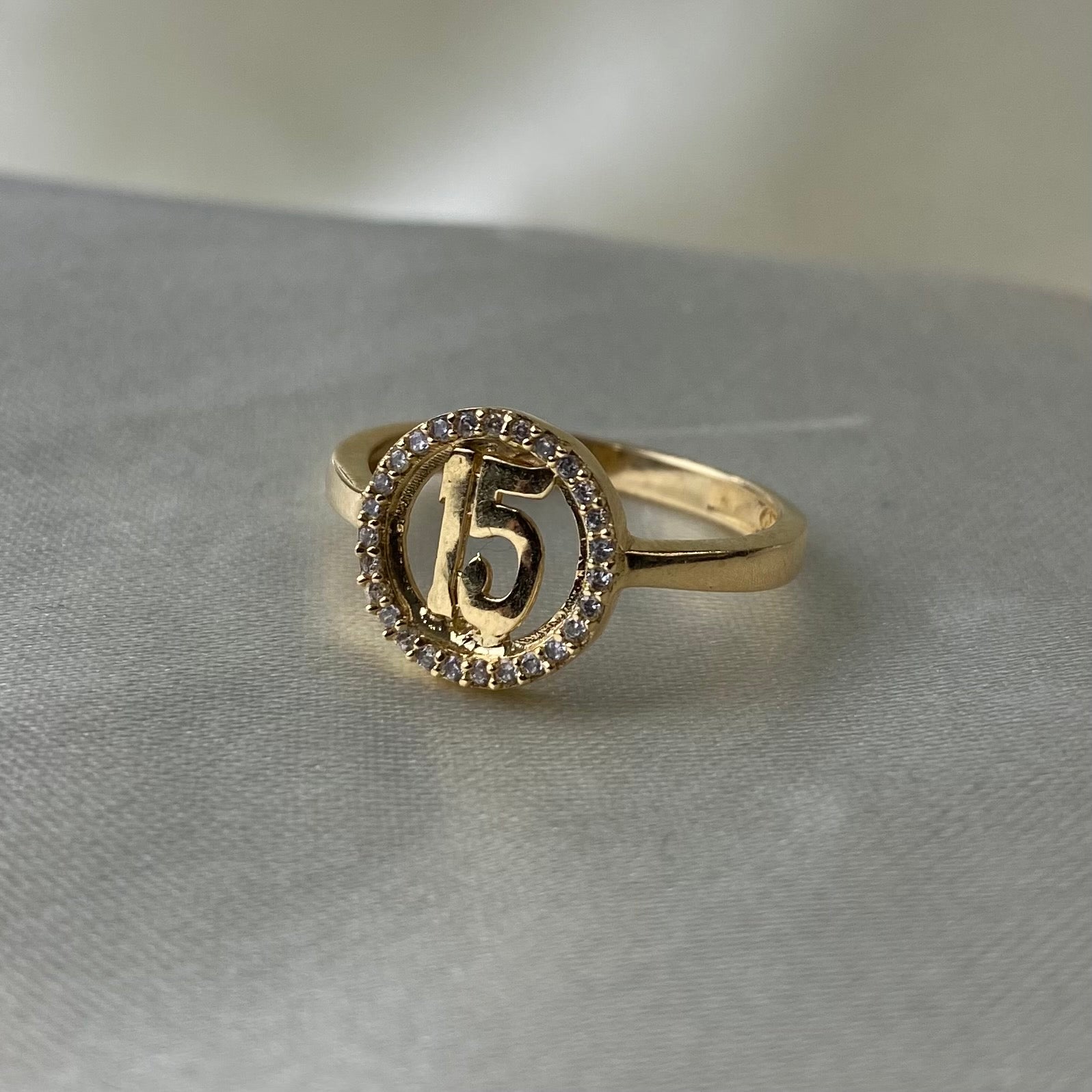 Joyería Anillos De 15 Años Oro Blanco Anillo De 15 Años Oro Luna Abba