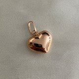 Dije Corazon 1.1gr/2.2cm Liso Oro Rosa