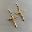 Dije Cruz 0.95gr/3cm Cristo Oro Amarillo