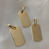 Dije Placa 2.4gr Oro Amarillo