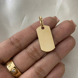 Dije Placa 2.4gr Oro Amarillo