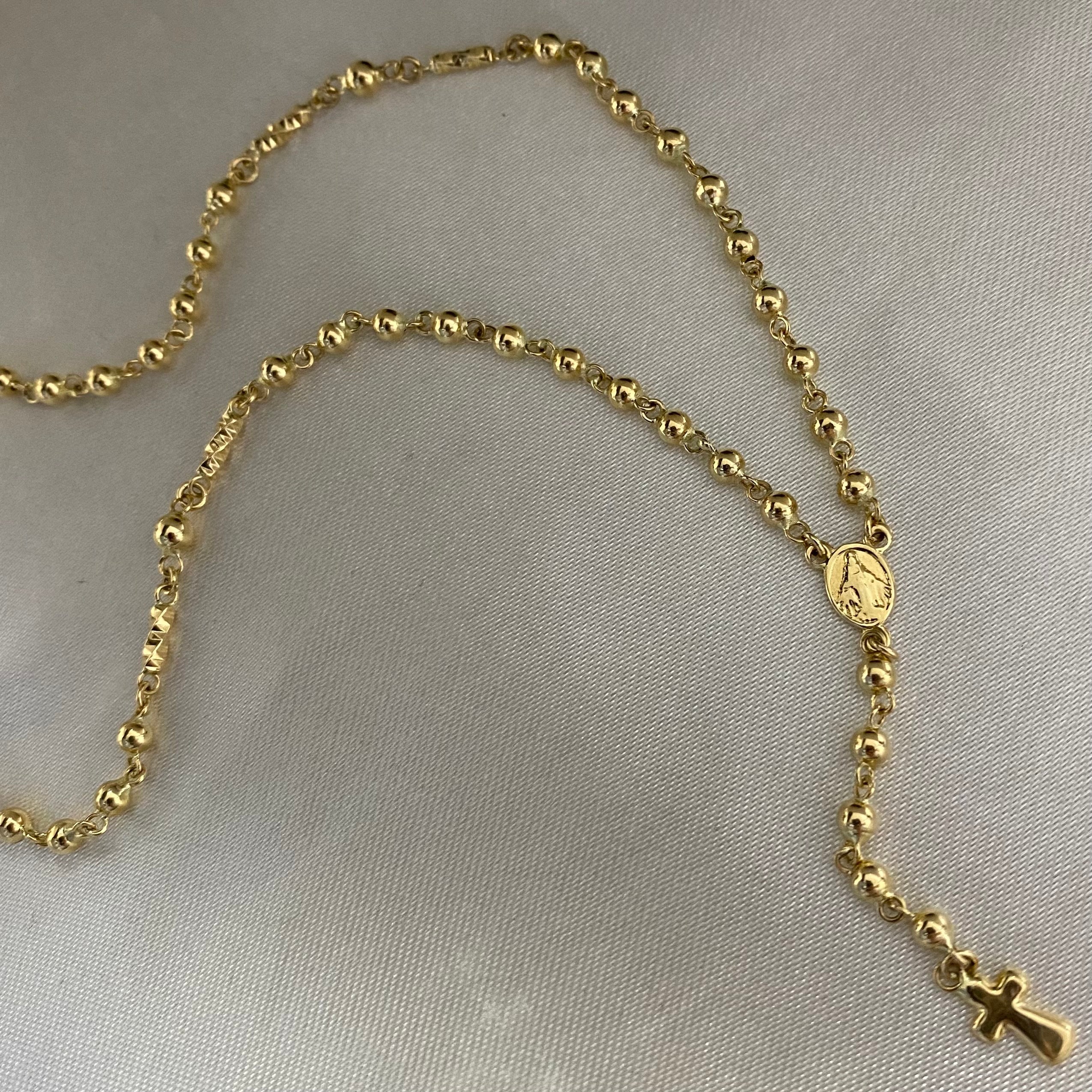 Rosario 8.1gr/45cm 3-4m Liso Oro Amarillo