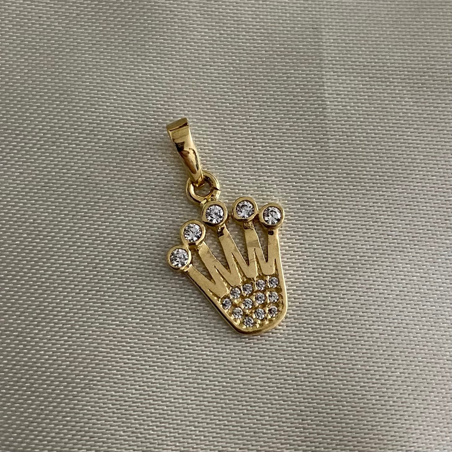 Dije Corona Rx Oro Amarillo 1.5gr