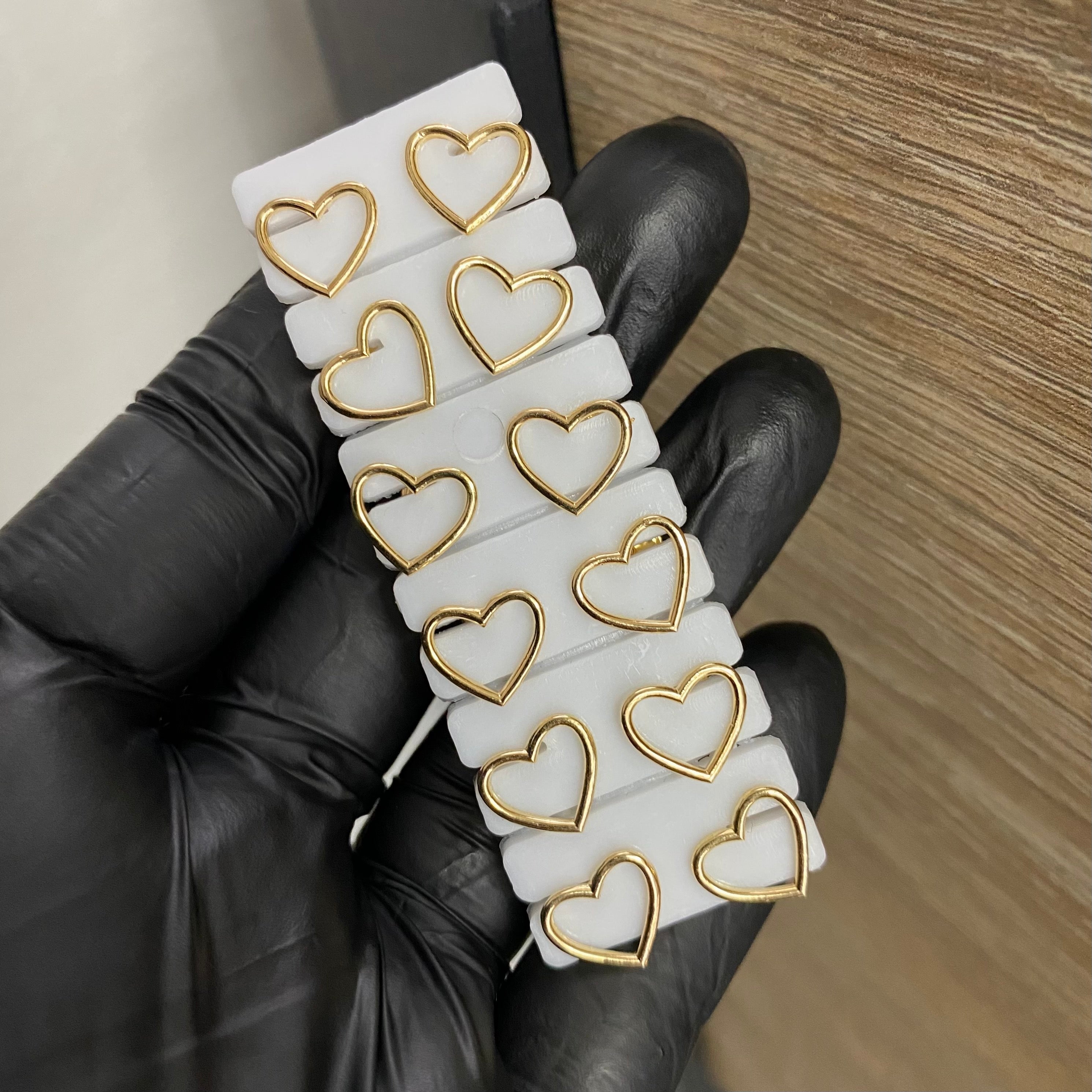 Topos Corazon 0.95gr Silueta Oro Amarillo