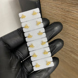Topos Corona 0,55gr Circon Blanco Oro Amarillo