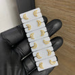 Topos Luna Circon Blanco 0.85gr Oro Amarillo