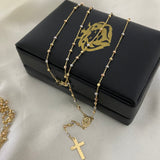 Rosario 3.4gr/45cm Italy Diamantado Tres Oros