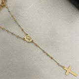 Rosario 3.4gr/45cm Italy Diamantado Tres Oros