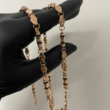 Cadena Rustica 21.25gr/60cm Oro Rosa